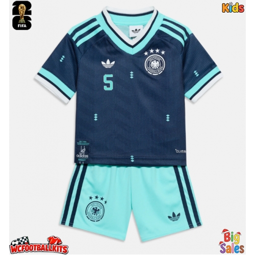 Germany Aleksandar Pavlovic #5 Replica Away Stadium Kit for Kids World Cup 2026 Short Sleeve (+ pants)